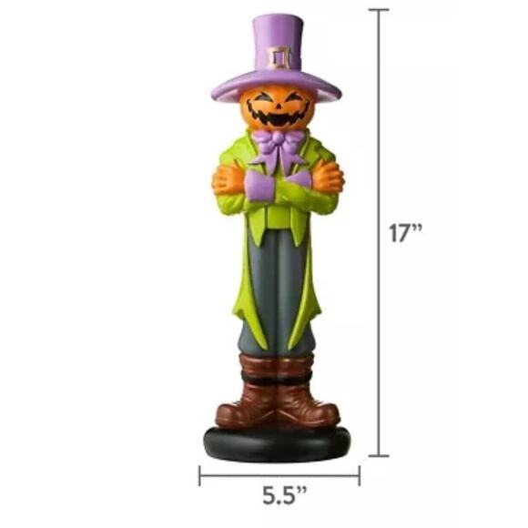 Way To Celebrate Halloween Mini Jack-O’-Lantern Man Blow Mold Decor New - Picture 5 of 5